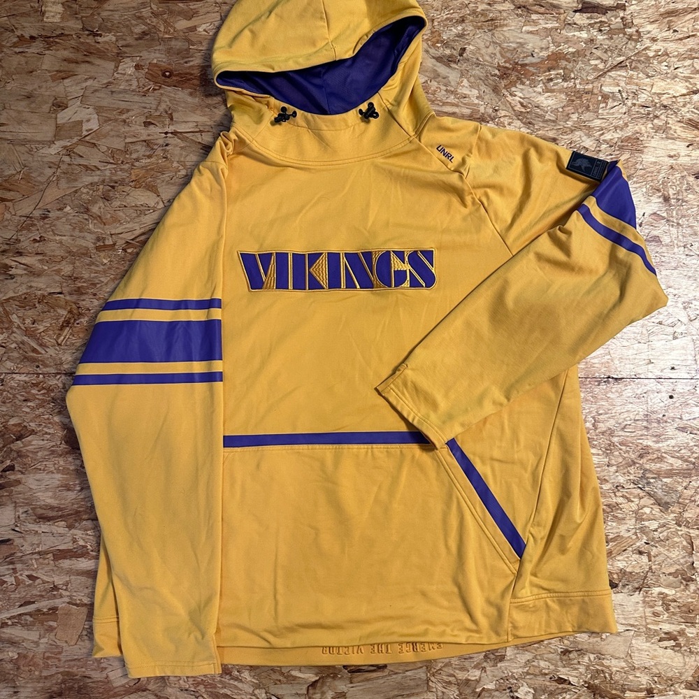 UNRL Yellow and Purple Minnesota Vikings Hoodie